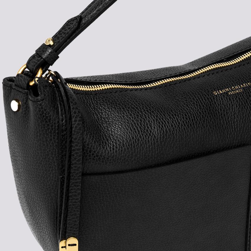 BORSA a spalla Ginko in PELLE nera BS 10446 RMN-NA 001 GIANNI CHIARINI 