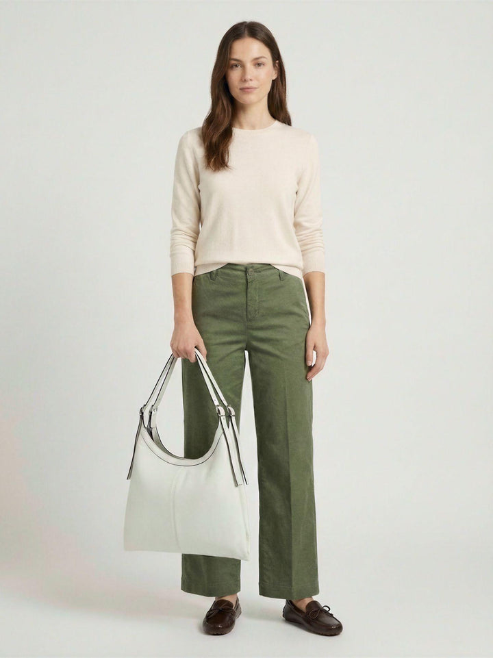 Borsa Paloma in pelle bianco latte PALOMA LATTE ANDREA MORANDO 
