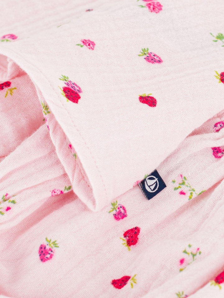 Vestito e bloomer coordinato in cotone stampa floreale A0F1G 01 PETIT BATEAU 