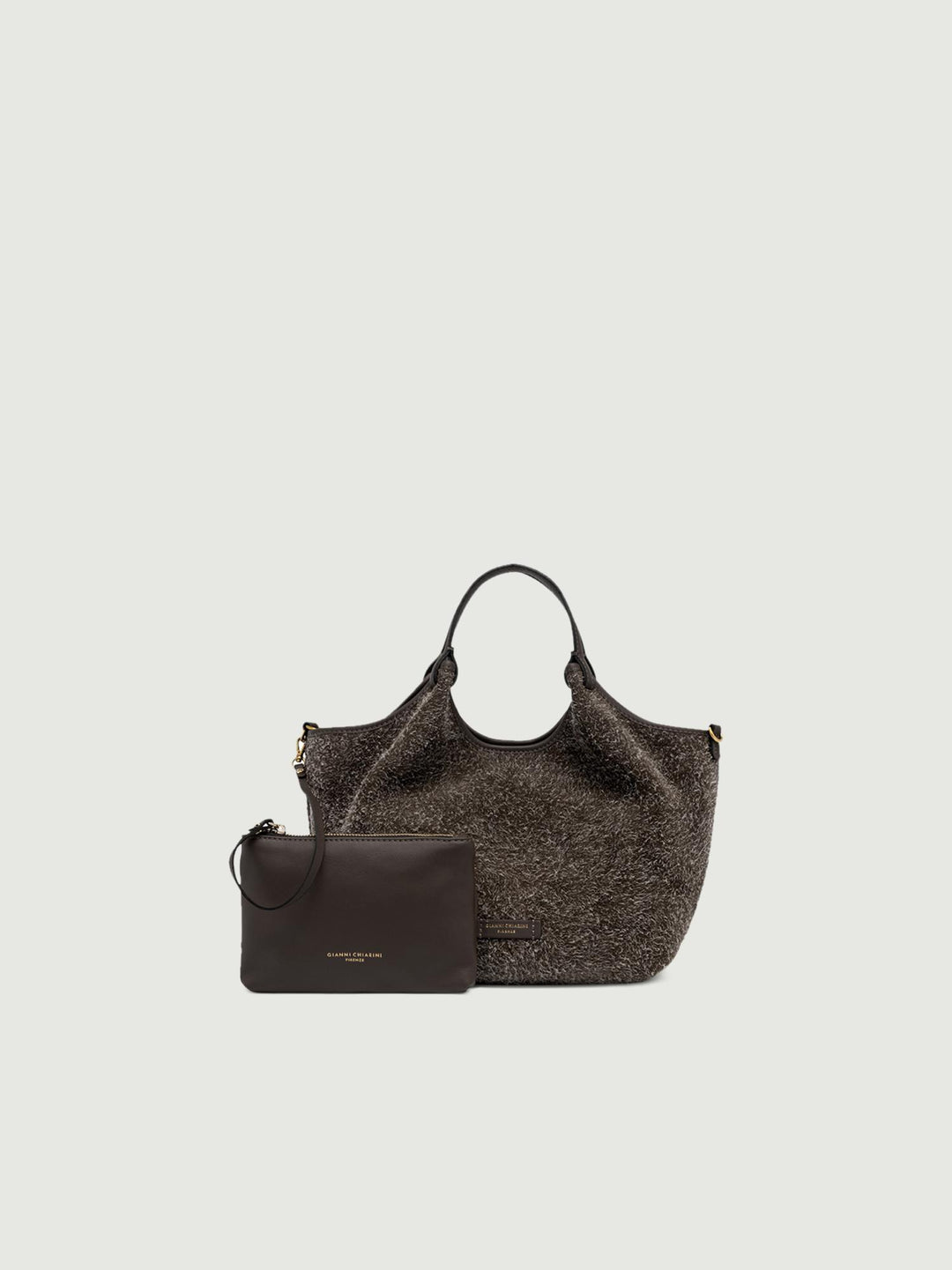 BORSA A SPALLA DUA DARK BROWN 11109 LDN-PL 31 GIANNI CHIARINI 