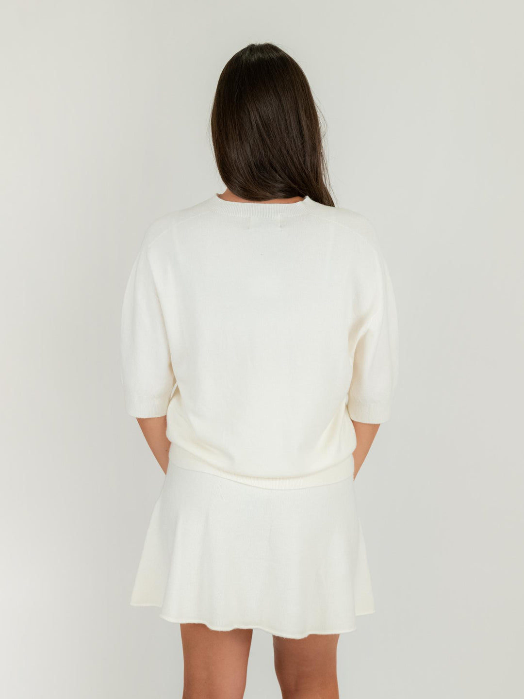 MAGLIA CON MANICHE A 3/4 PANNA 0520/104 0248 BIMOR 