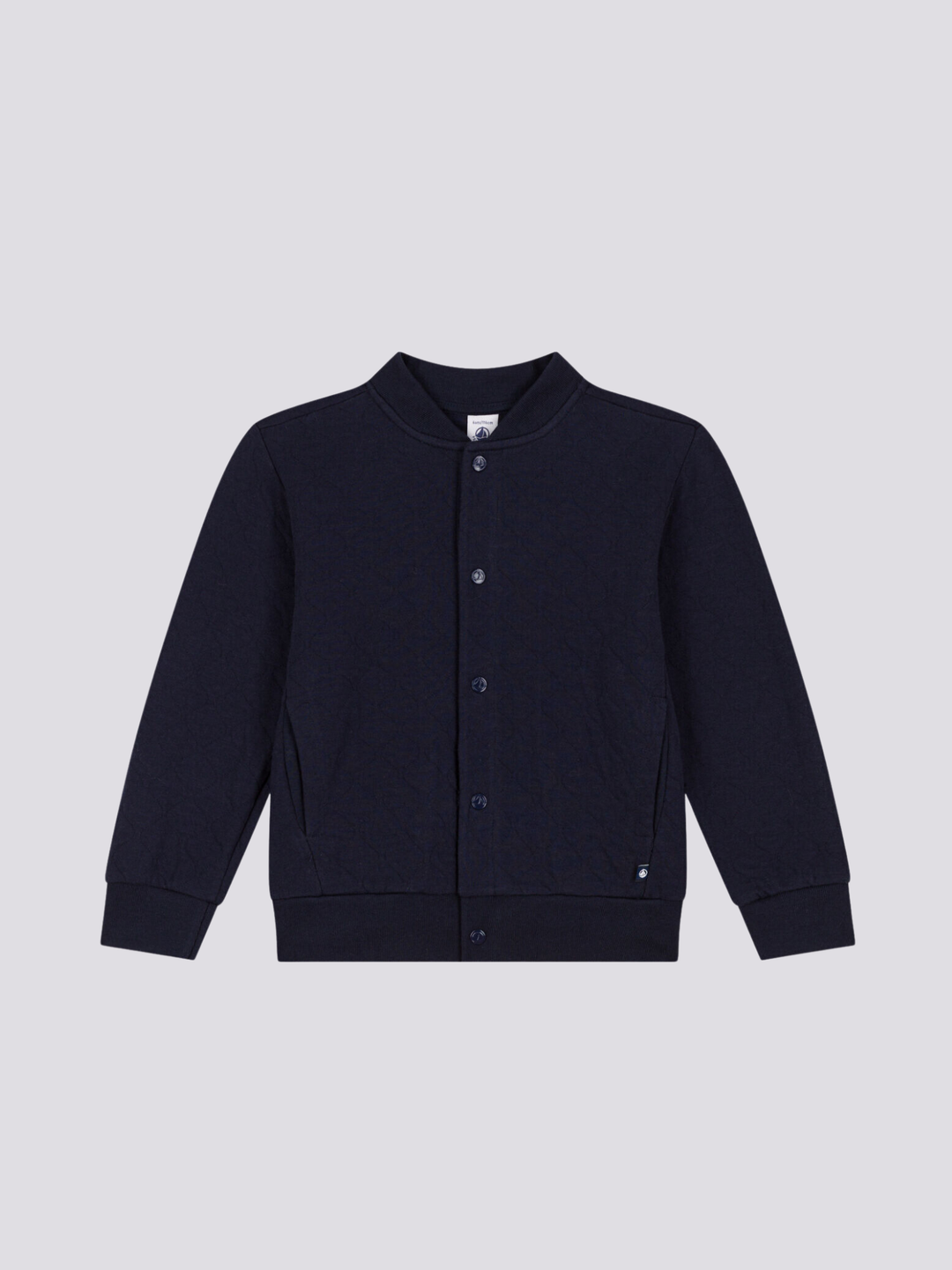 CARDIGAN IN TUBIQUE BAMBINO A080U 01 PETIT BATEAU 