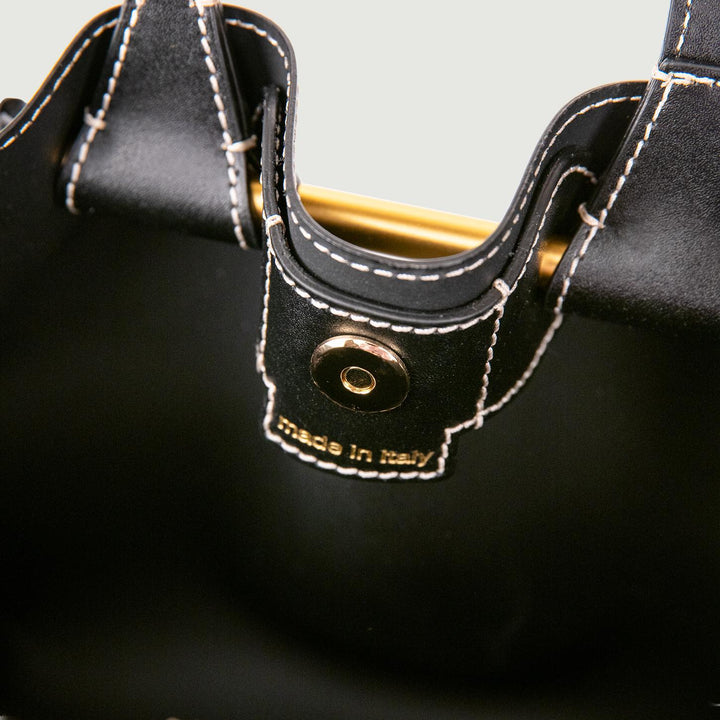Borsa a spalla Amanda in pelle nera BS 10630 PRCK 001 GIANNI CHIARINI 