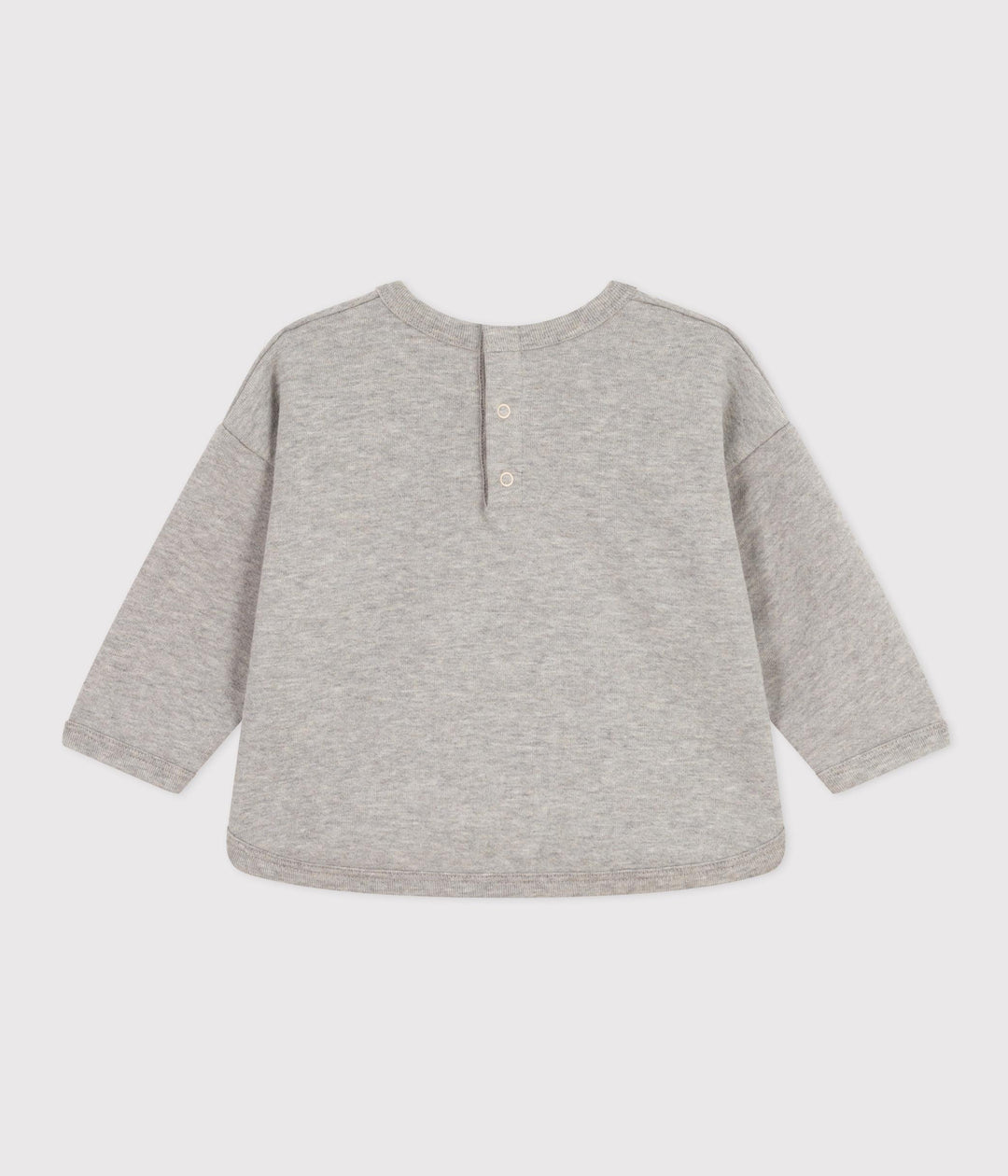 FELPA IN PILE GRIGIA BEBÈ A09XD 02 PETIT BATEAU 