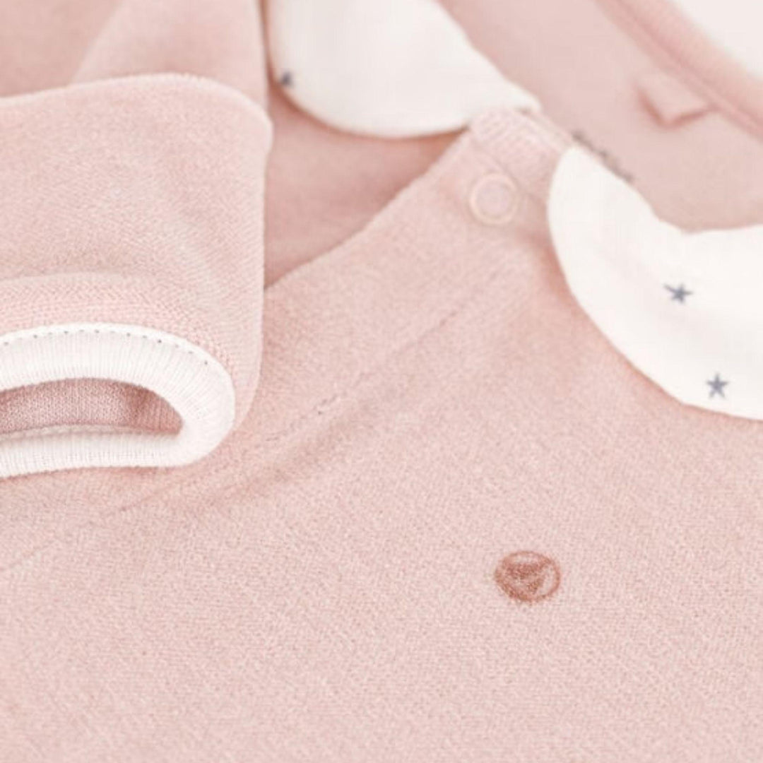 PIGIAMA BEBÈ IN CINIGLIA ROSA A09GJ 01 PETIT BATEAU 