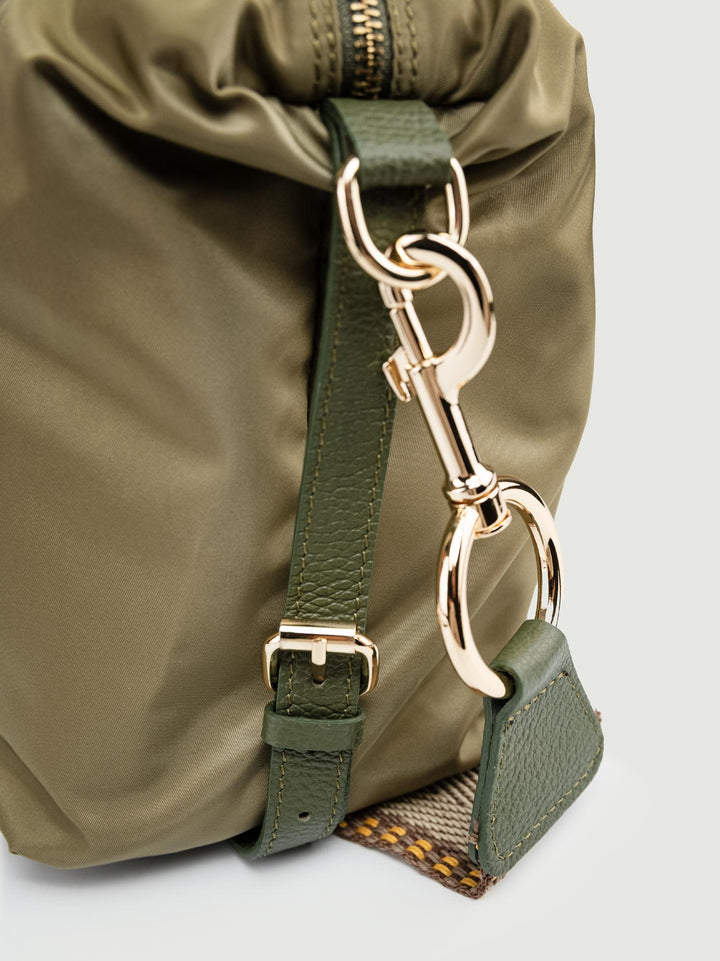 SHOPPER CARRY IN NYLON VERDE CARRY VERDE MILITARE BIMOR 