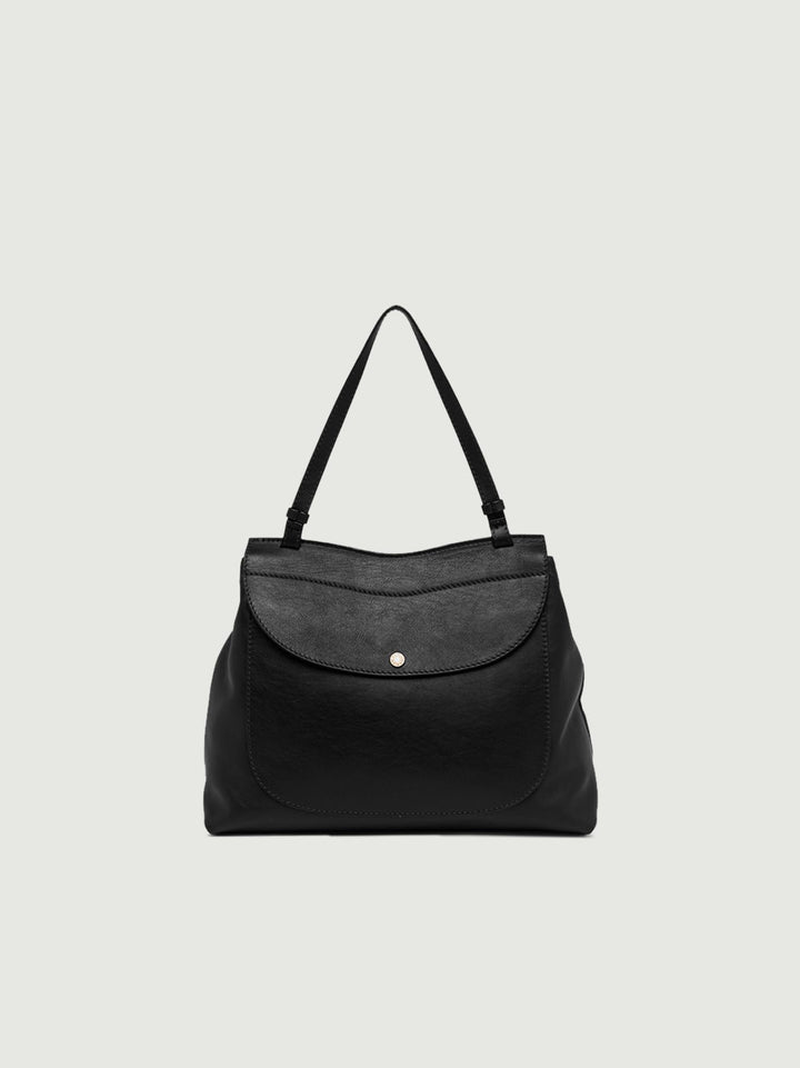 BORSA MARLENE IN PELLE NERA 10921 PNG 001 GIANNI CHIARINI 