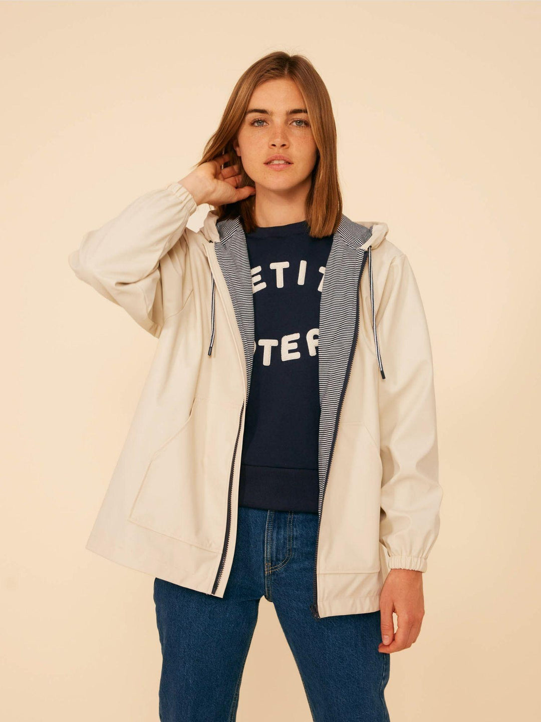MAGLIA IN TESSUTO FELPATO DONNA A09VK 01 PETIT BATEAU 