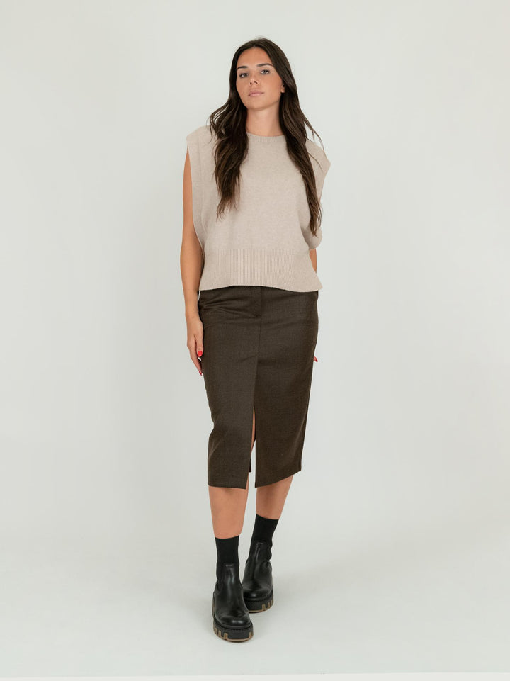 CASACCA IN MAGLIA BEIGE 0570/15 0082 BIMOR 