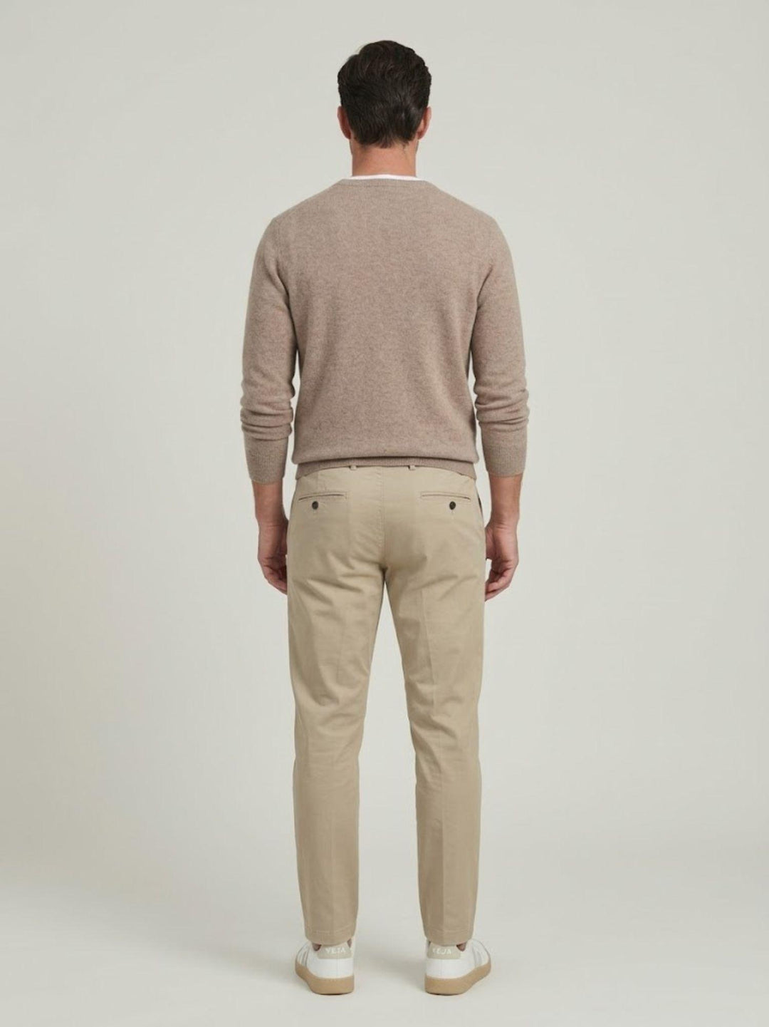 Pantalone chino in cotone beige CO0123M 2018 ANDREA MORANDO 