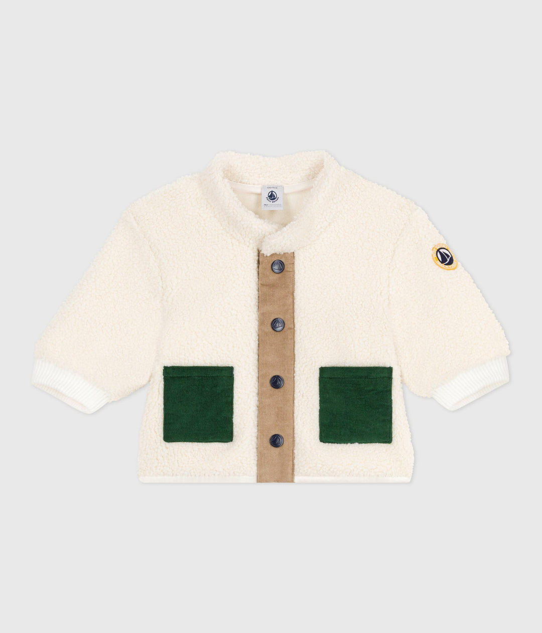 GIACCA SHERPA CON BOTTONI A0DUG 01 PETIT BATEAU 