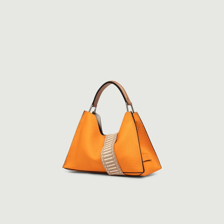 BORSA IN PELLE AURORA COLOR ARANCIO BS 10565 RNGDBL-NA 13316 GIANNI CHIARINI 