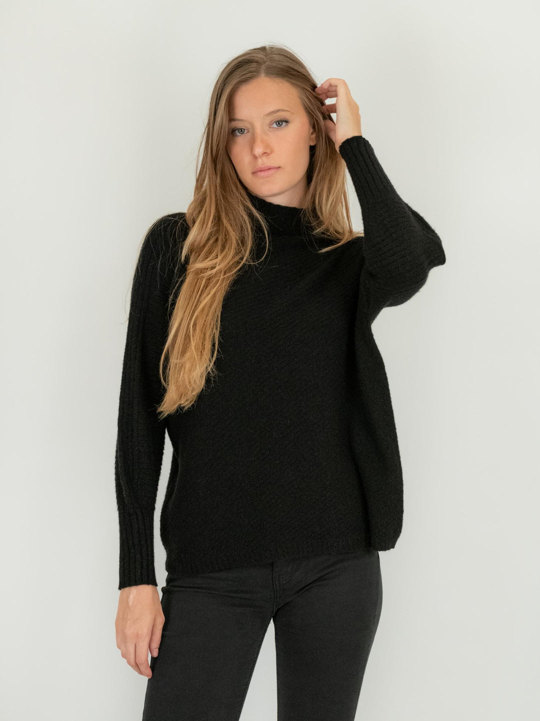 LUPETTO IN MAGLIA NERO 0570/273 0010 BIMOR 