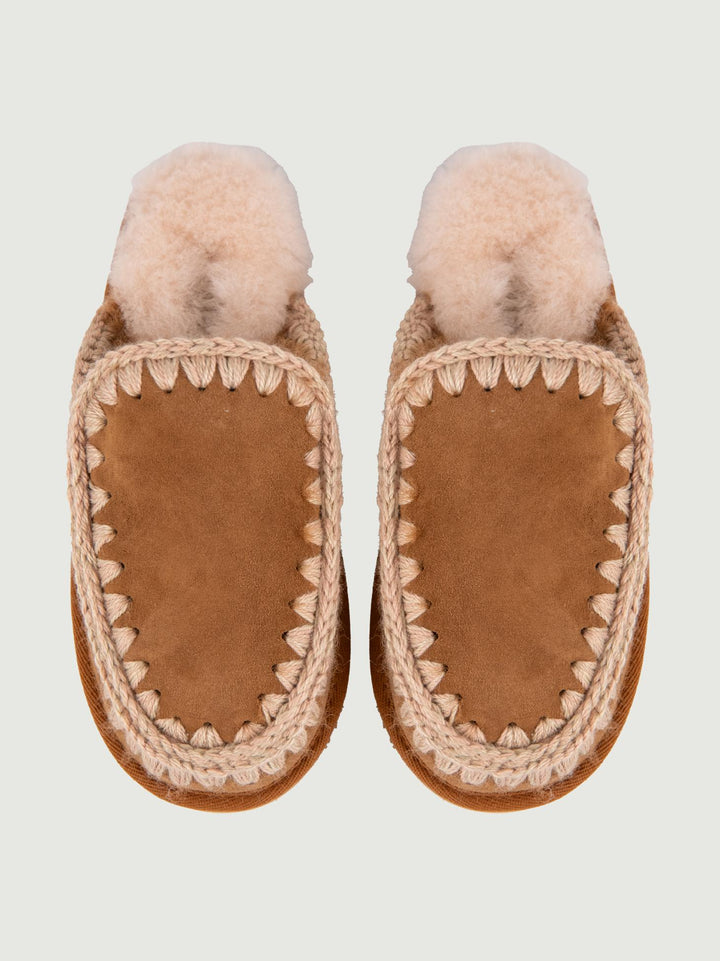 Pantofola Mou in pelle di montone Cognac FW10112 COG MOU 