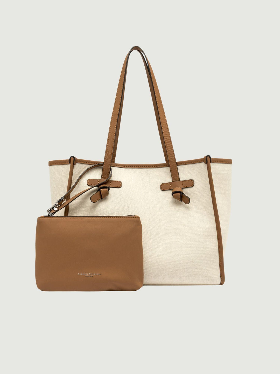 Shopping Marcella in canvas panna BS 6849/COMM CNV-SE 13931 GIANNI CHIARINI 