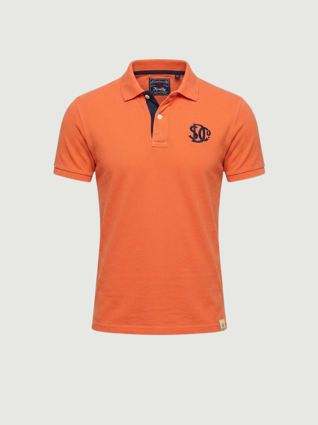 Polo piquet Monogram arancio navy M1110465A K1A SUPERDRY 