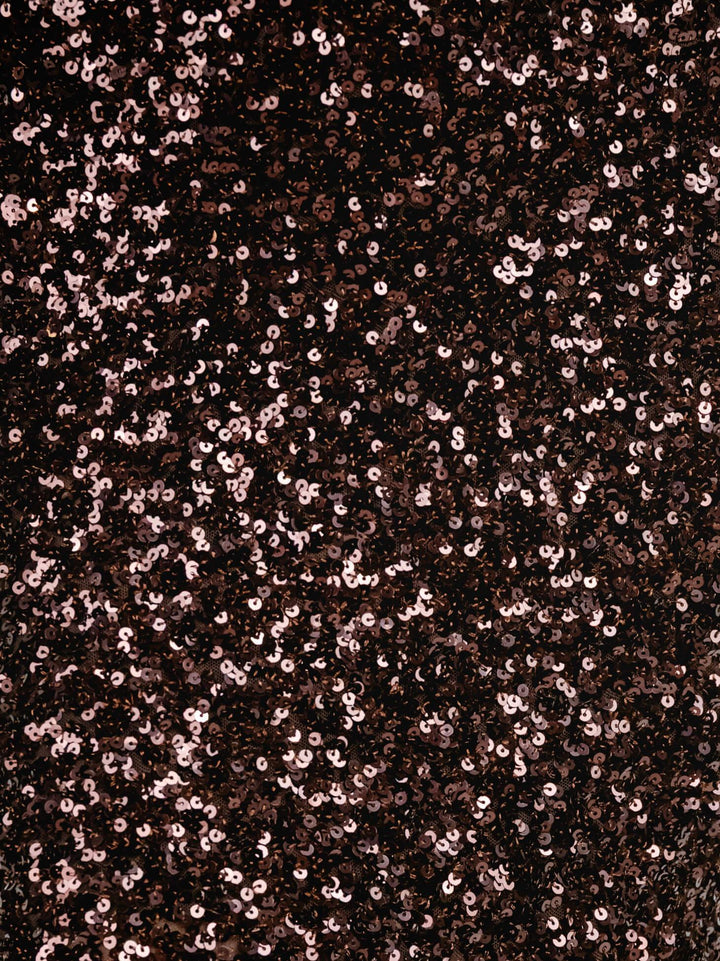 LONGUETTE CON PAILLETTES MARRONE G247132/03651 1403 ANDREA MORANDO 