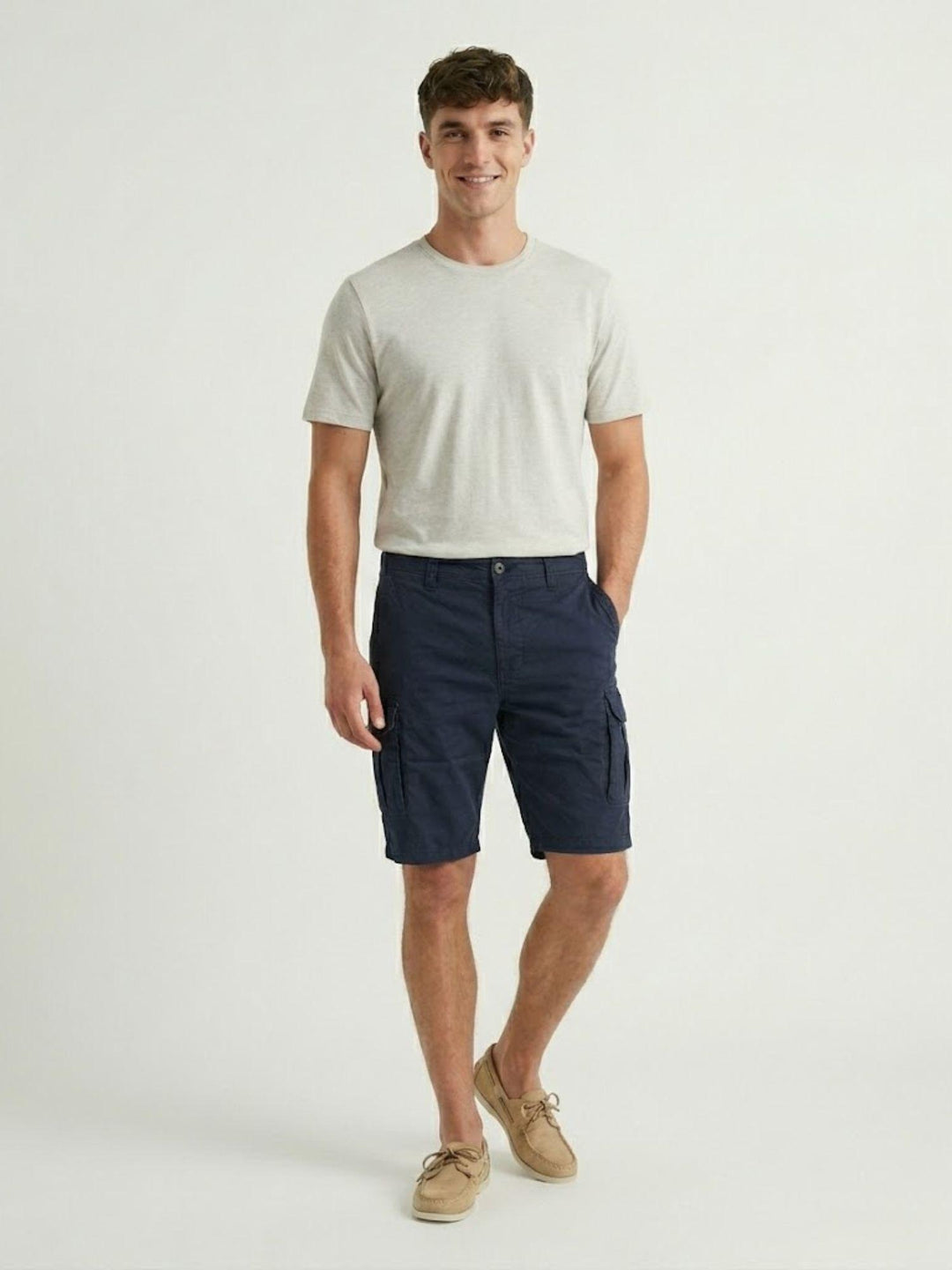 Bermuda cargo in cotone navy BR010673 NAVY ANDREA MORANDO 