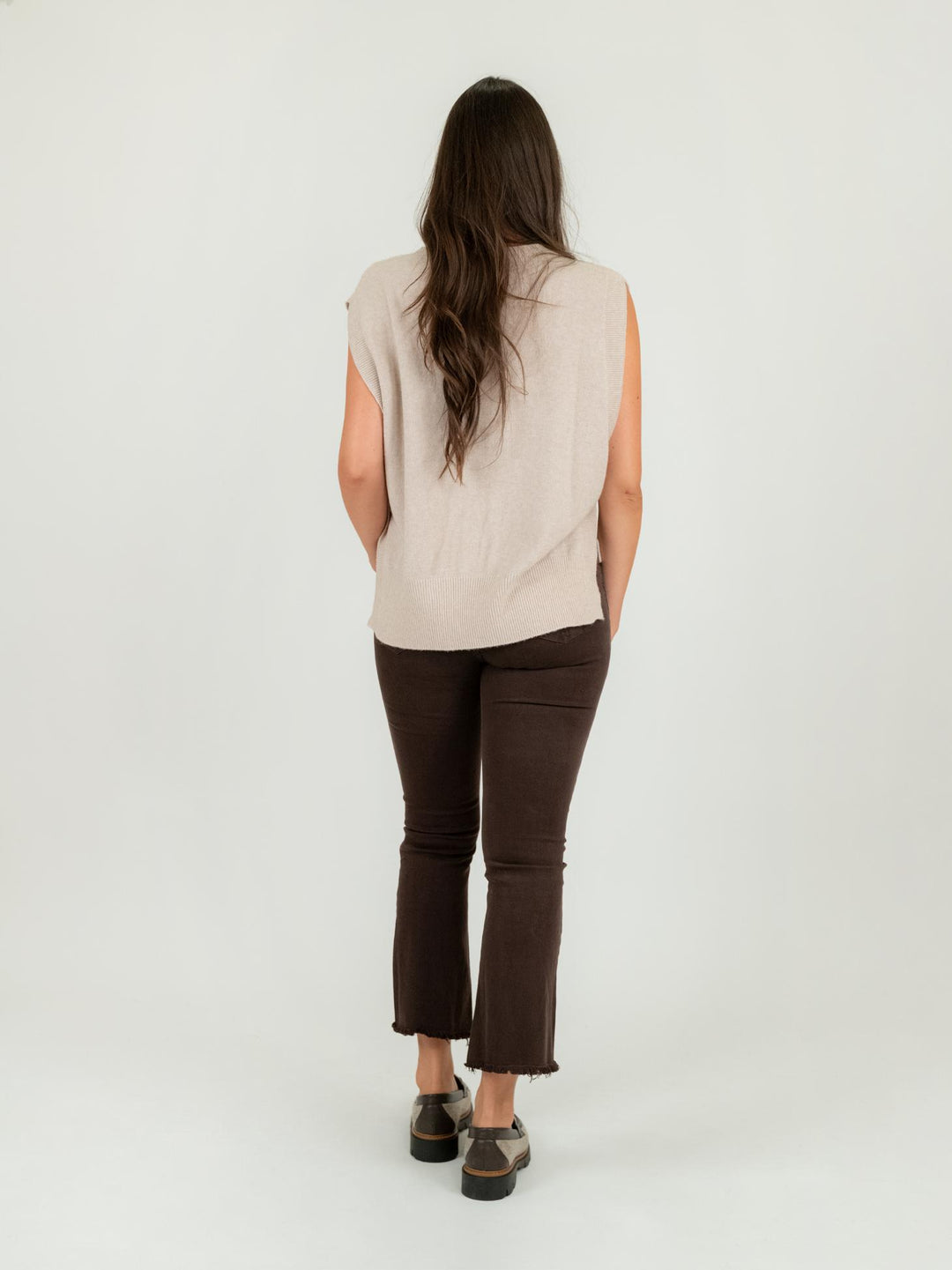 PANTALONE 5 TASCHE SFRANGIATO MARRONE 6826/26 MARRONE ANDREA MORANDO 