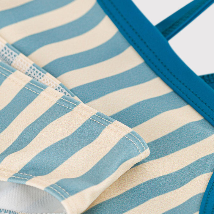 Costume 2 pezzi a righe bambina A06OM 01 PETIT BATEAU 