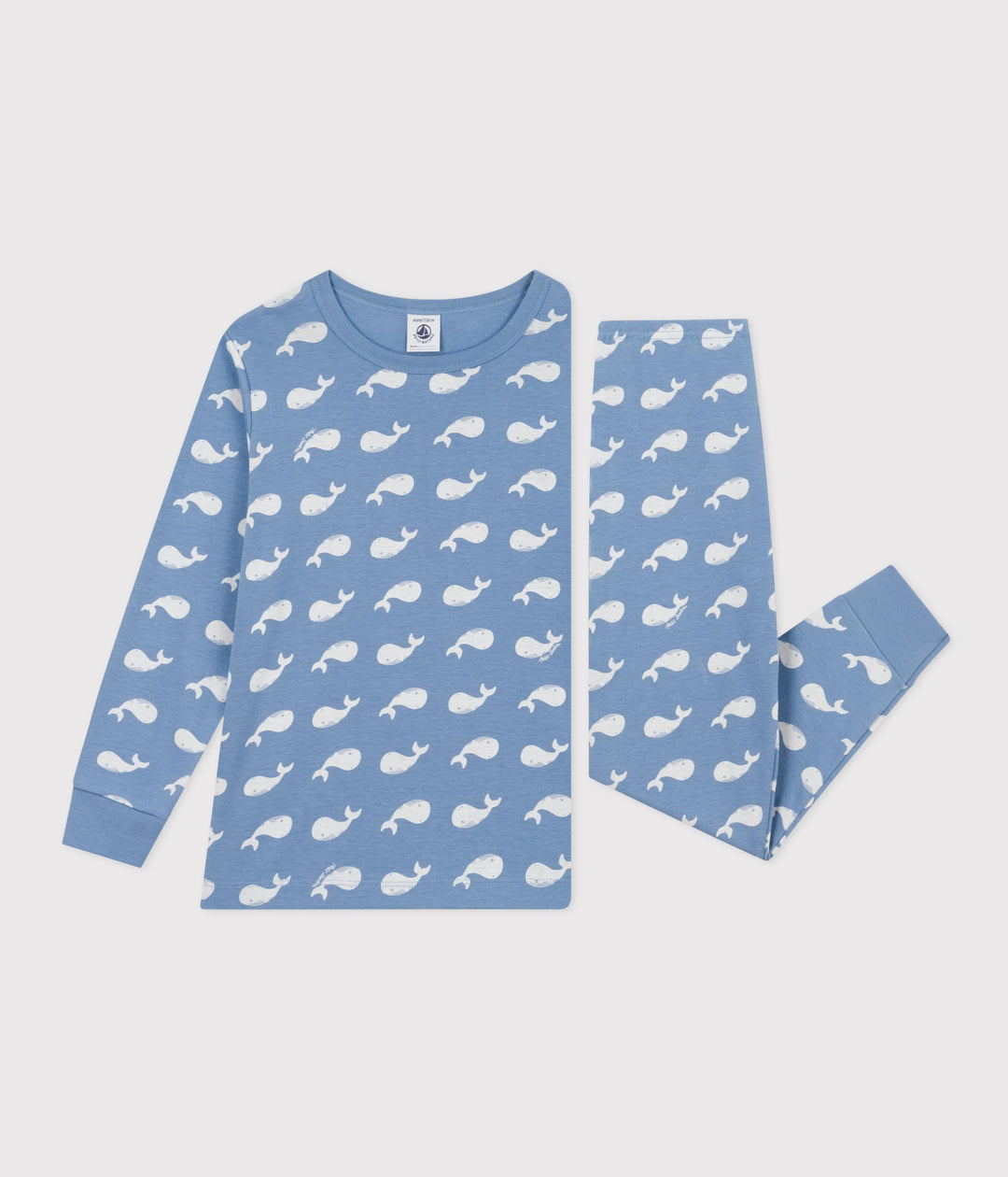 PIGIAMA IN COTONE FANTASIA BALENA BAMBINO A0ADS 01 PETIT BATEAU 