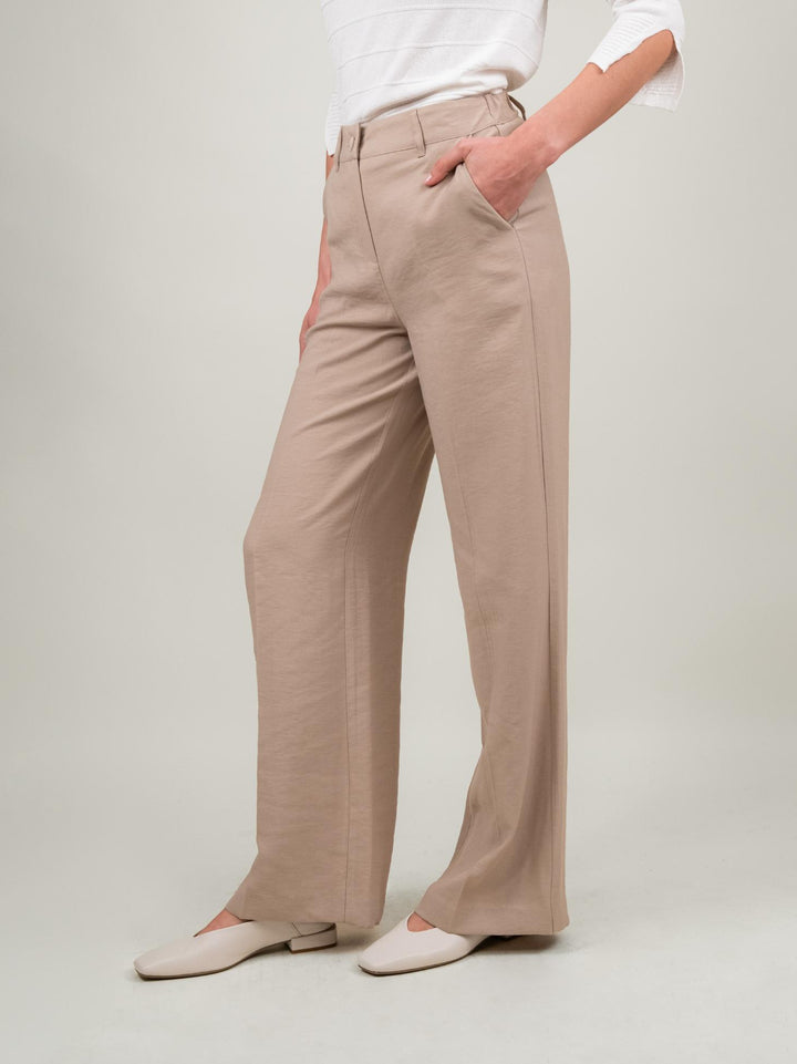 PANTALONE PALAZZO BEIGE P3037# BEIGE ANDREA MORANDO 