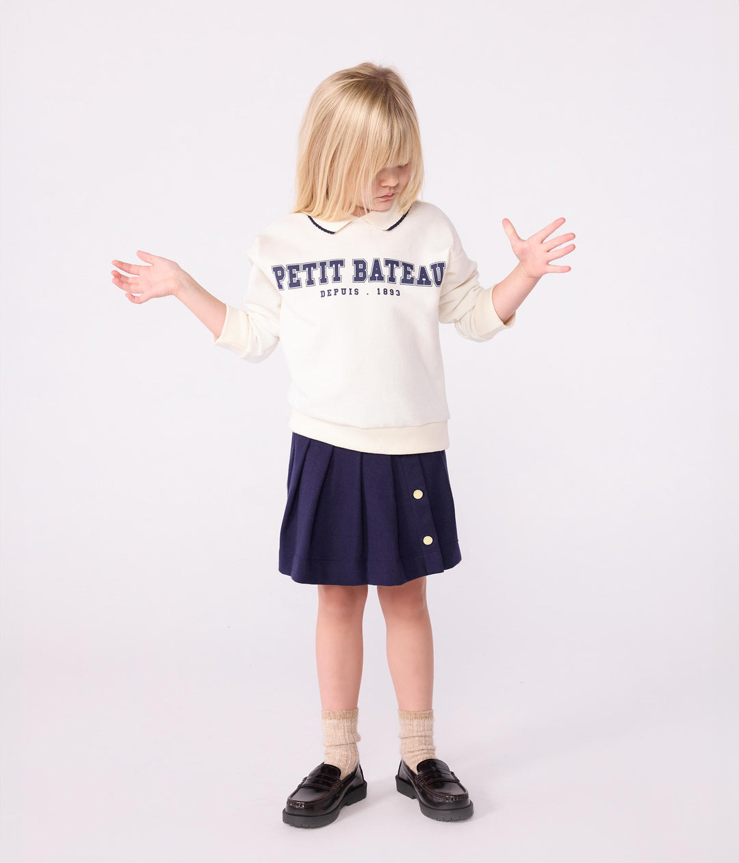 Felpa in cotone stampato bambino A0E21 01 PETIT BATEAU 
