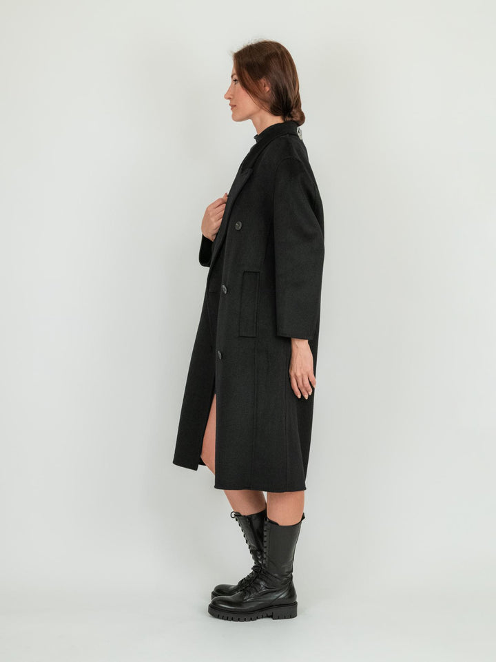 CAPPOTTO OVER DOPPIOPETTO NERO JULIE NERO ANDREA MORANDO 