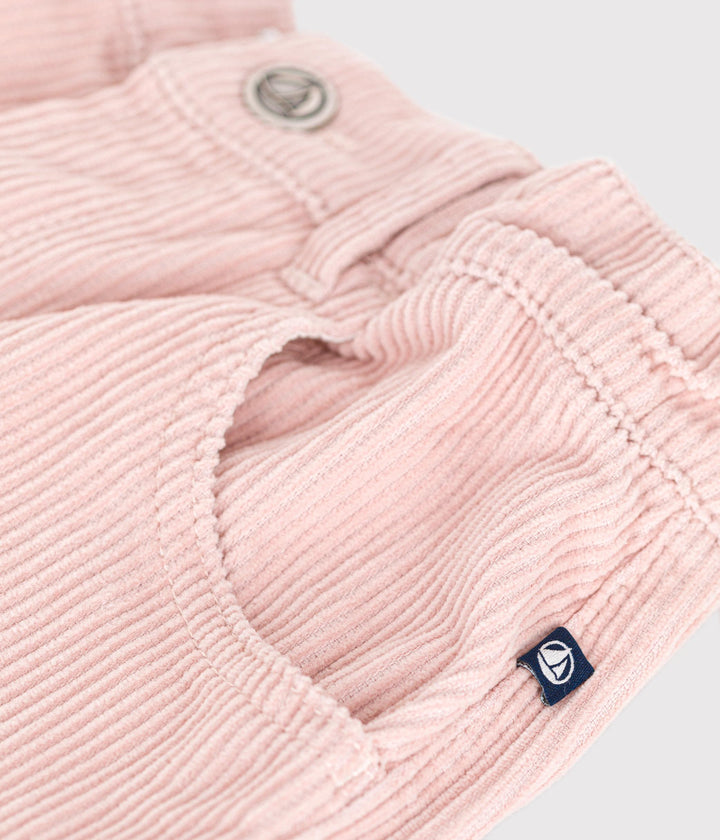 Pantaloni scampanati in velluto rosa A0BB0 01 PETIT BATEAU 