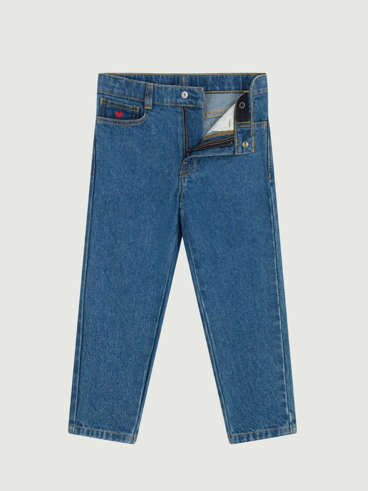Pantaloni elasticizzati in denim A0DWD 01 PETIT BATEAU 