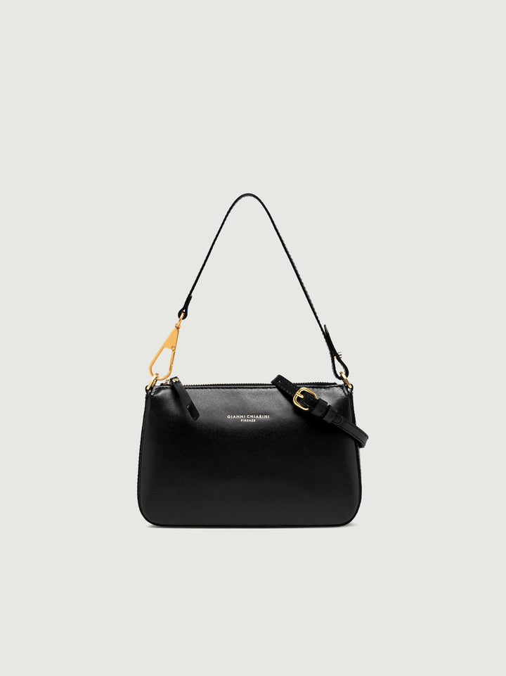 Borsa a spalla Brooke in pelle liscia nera 9700 PRCK 001 GIANNI CHIARINI 
