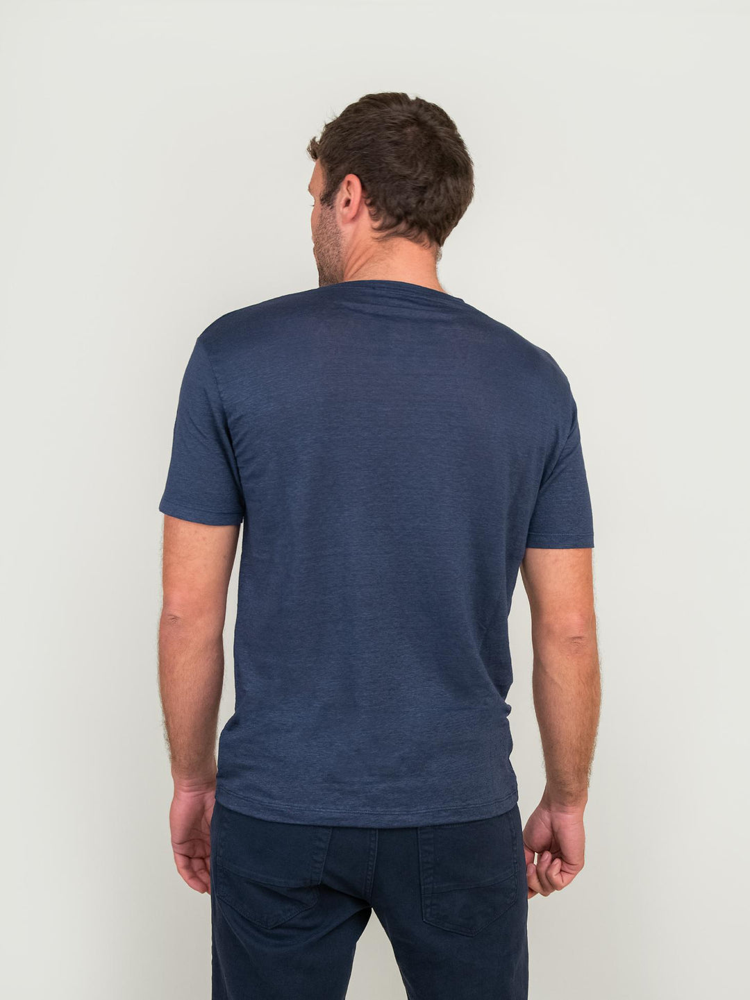 T-SHIRT GIROCOLLO IN COTONE BLU 0600 324 FIESOLI DANIELE 