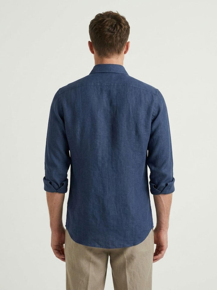 camicia in lino bluette 30 18 ANDREA MORANDO 
