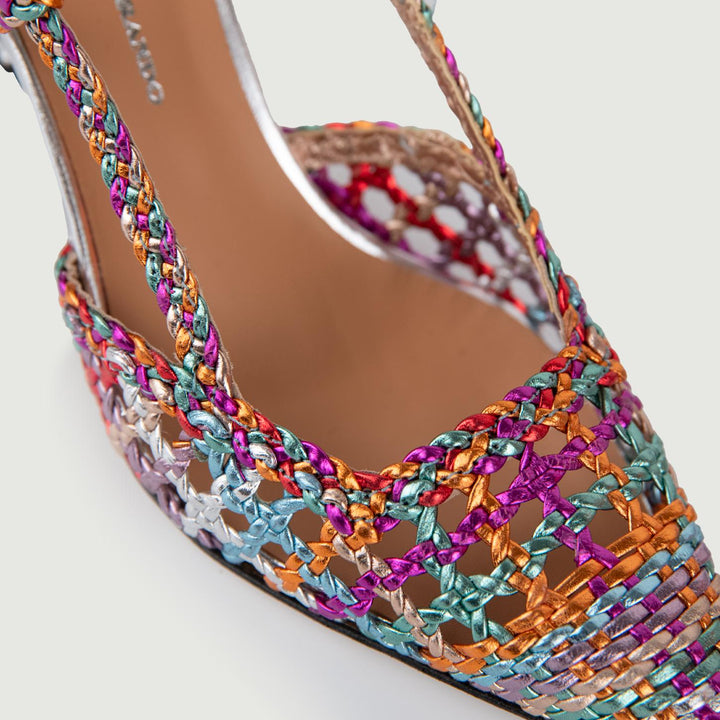 CHANEL SLING BACK CON INTRECCIO MULTICOLOR 5120 MULTICOLOR ANDREA MORANDO 