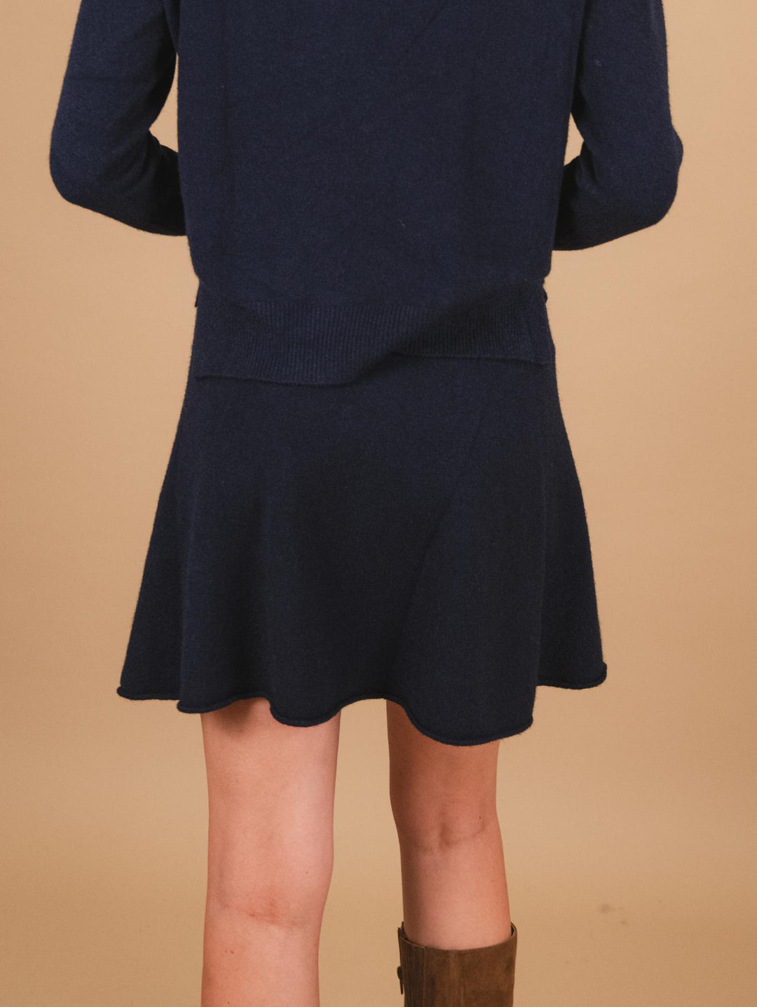 MINI GONNA IN MAGLIA BLU 0370/286 0115 BIMOR 