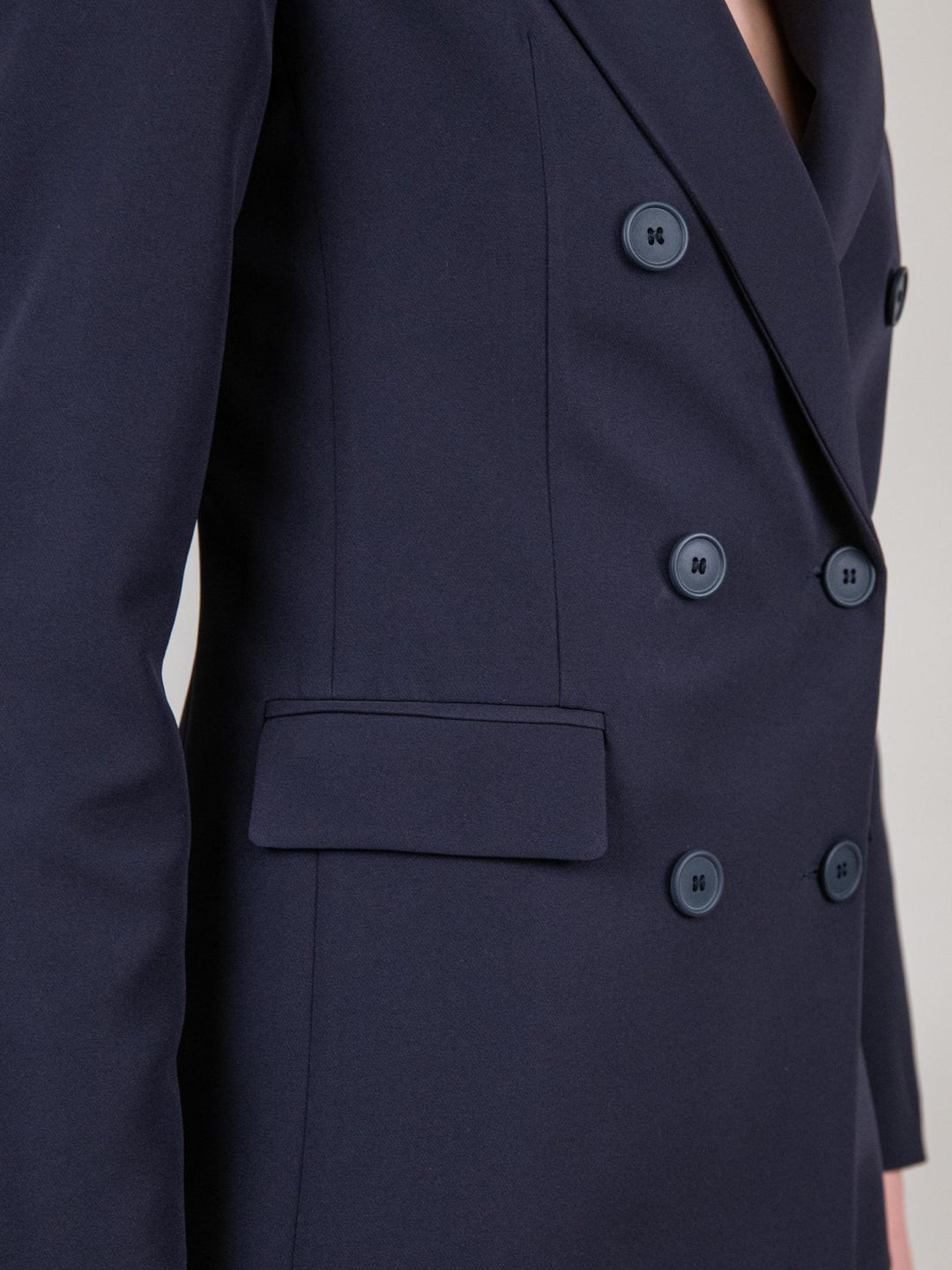 BLAZER DOPPIOPETTO IN TESSUTO BLU 113877 BLU ANDREA MORANDO 
