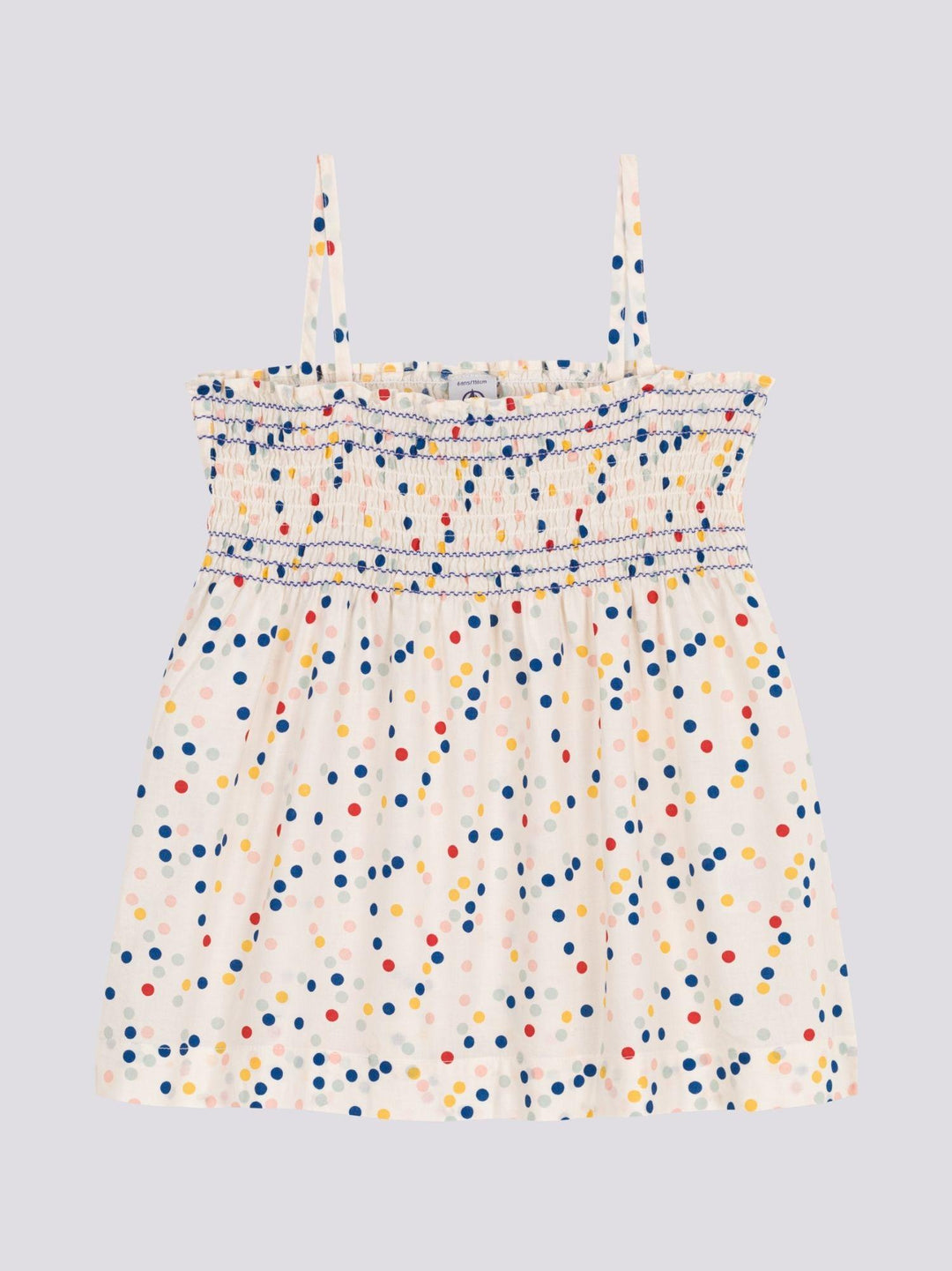 BLUSA SENZA MANICHE IN COTONE BAMBINA