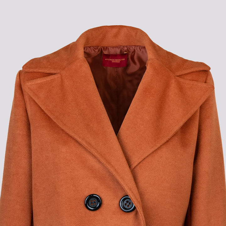 PEACOAT DOPPIOPETTO OVERSIZE MATTONE G4 BRUCIATO ANDREA MORANDO 