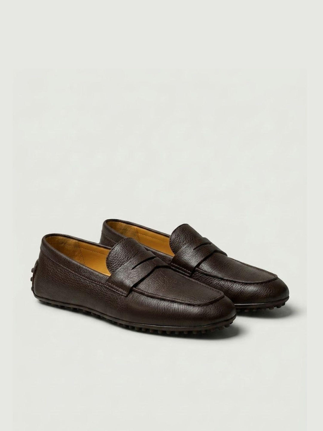 Mocassino Penny con gommini in pelle di cervo ebano U8950 EBANO ANDREA MORANDO 