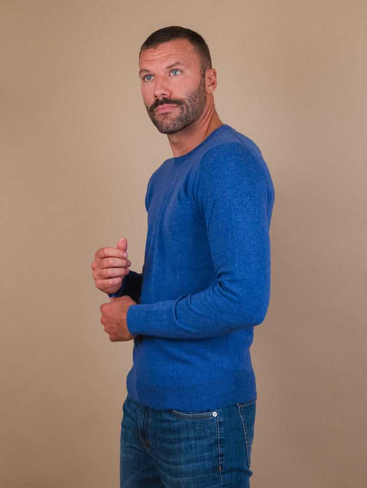 GIROCOLLO IN LANA MISTO CASHMERE BLUETTE 8150223 209 ANDREA MORANDO 