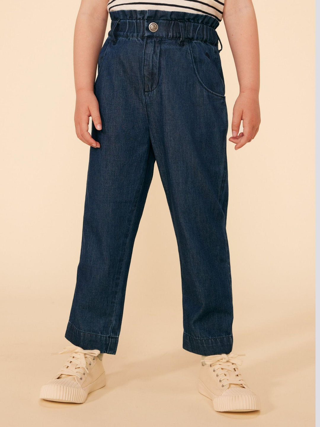 PANTALONI DRITTI IN DENIM LEGGERO BAMBINA A09ND 01 PETIT BATEAU 