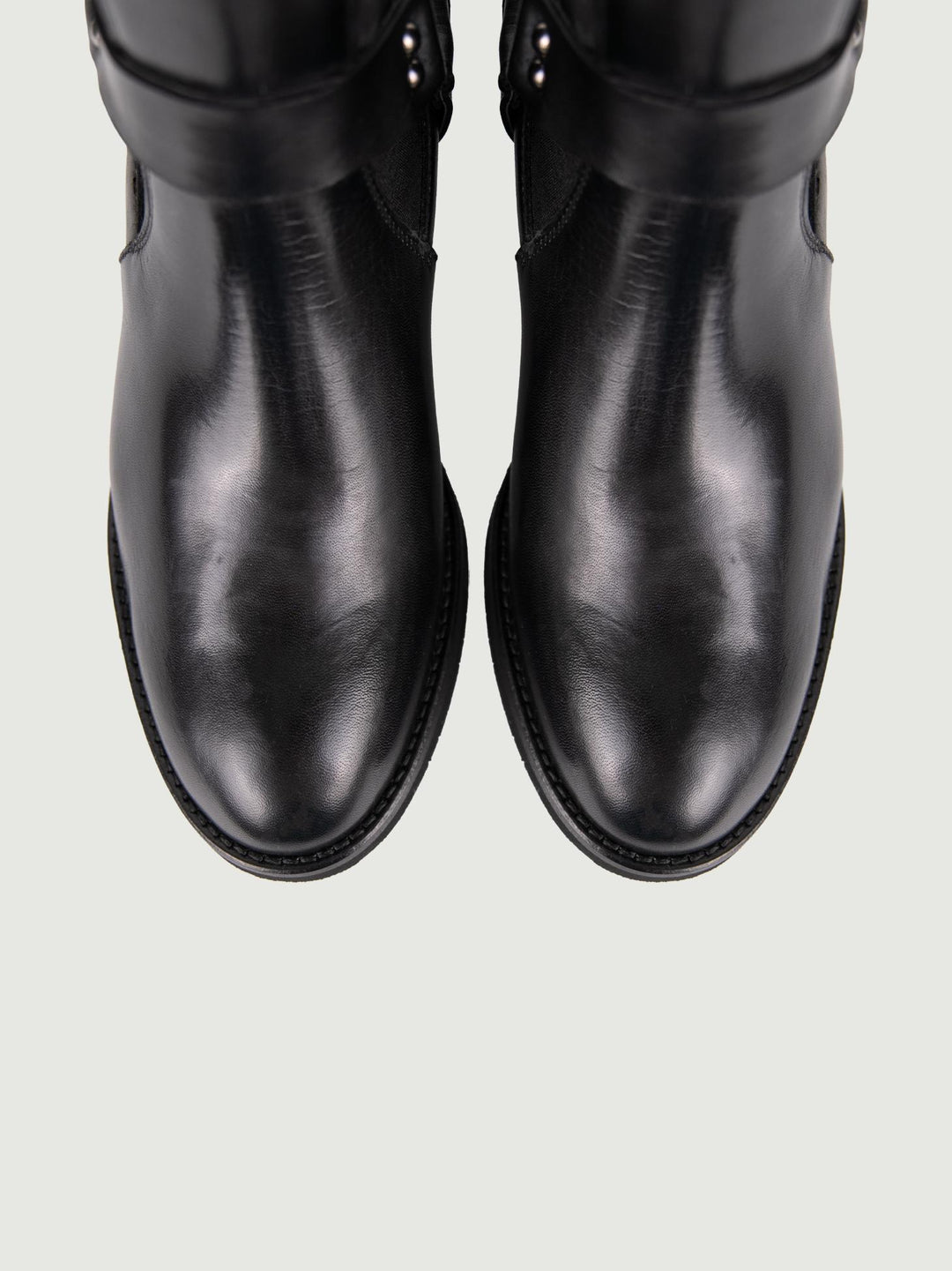 STIVALETTO NERO  CON STAFFA TRPR5005 NERO ANDREA MORANDO 