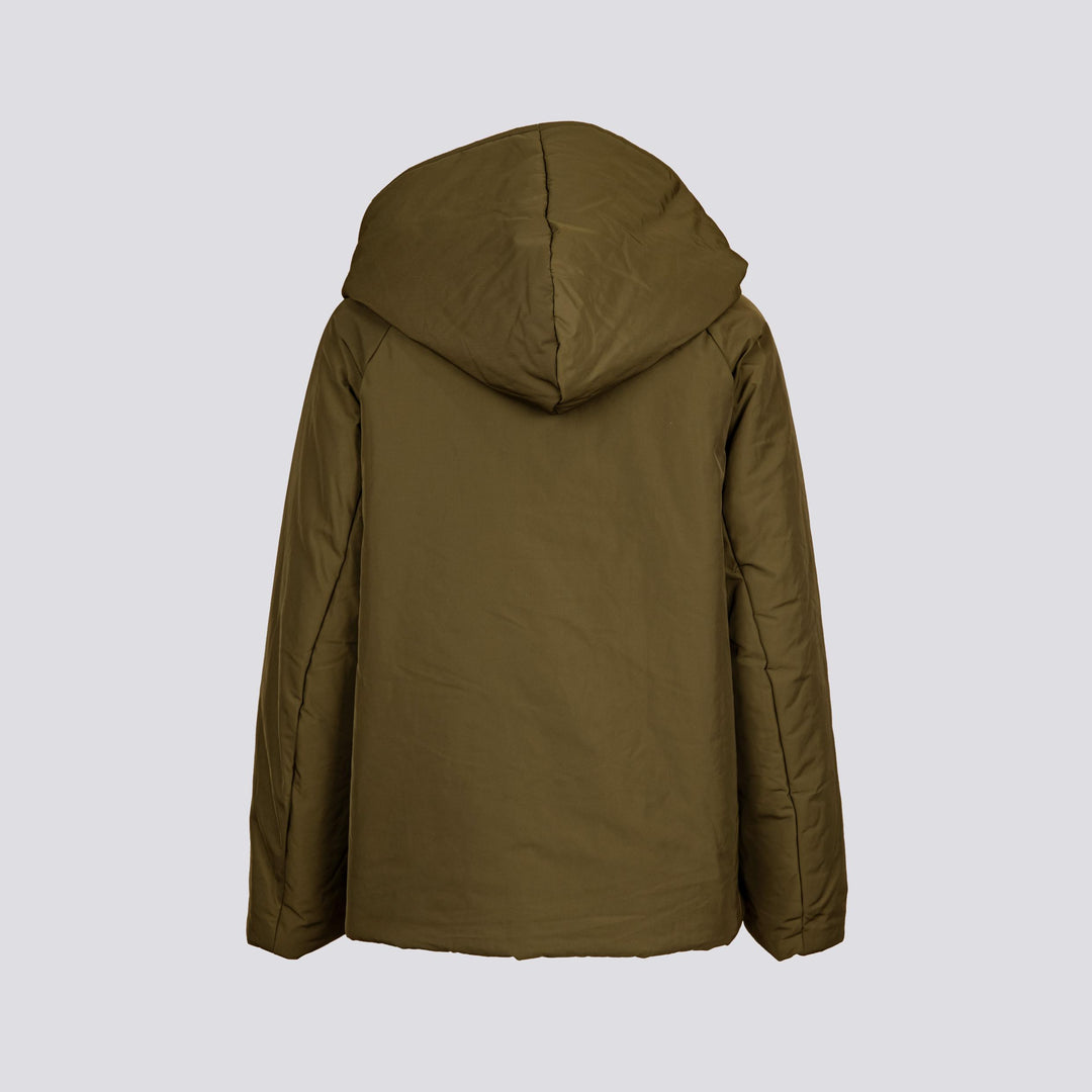 PIUMINO REVERSIBILE IN NYLON WATER REPELLENT VERDE E NERO 9006 7790 OOFWEAR 