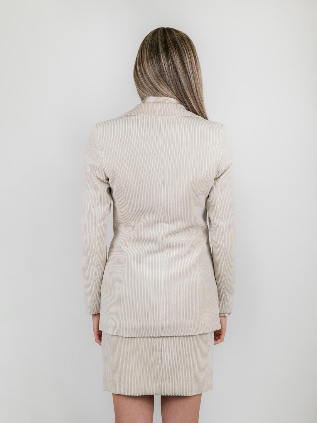 BLAZER VELLUTO PANNA A COSTE GIA5455 PANNA ANDREA MORANDO 