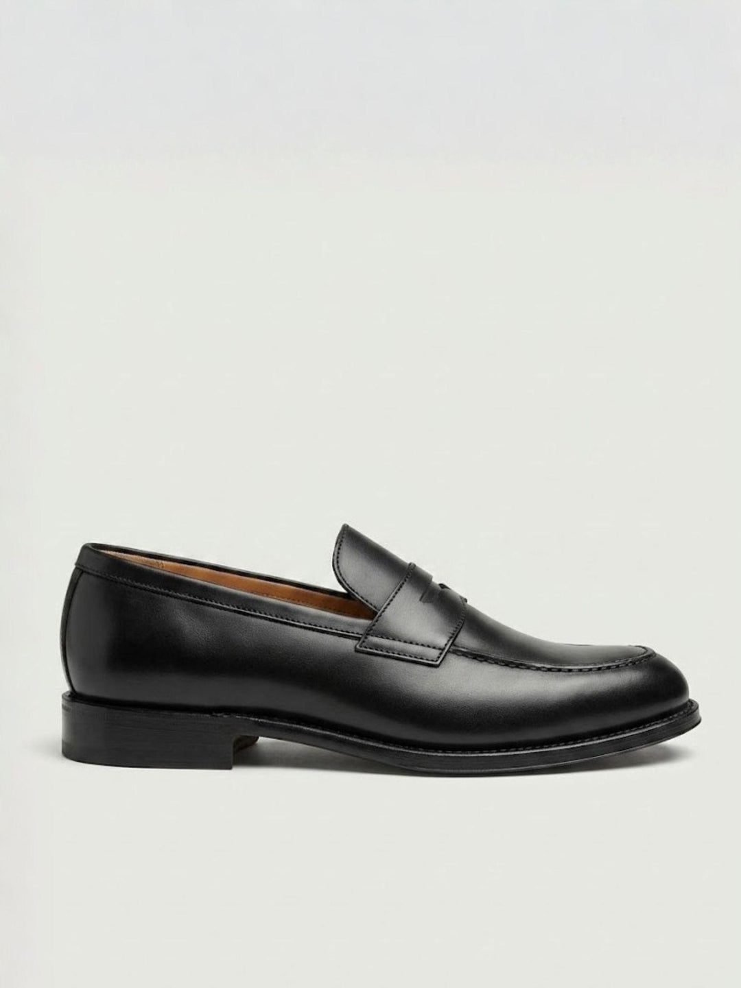 Mocassino penny in pelle nero 1182 NERO ANDREA MORANDO 