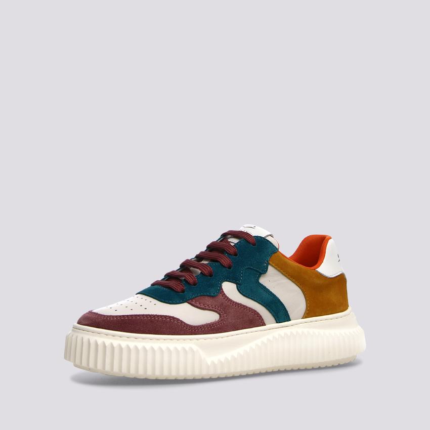 Sneaker LAURA lilla e azzurro 2017528 051I67 VOILE BLANCHE 