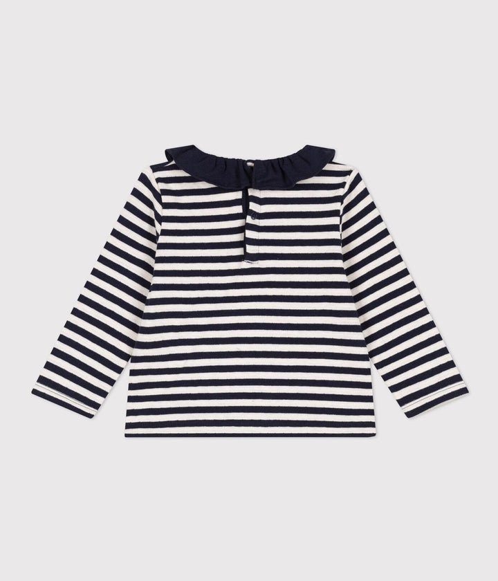 BLUSA IN TUBIQUE A MANICA LUNGA A091V 01 PETIT BATEAU 