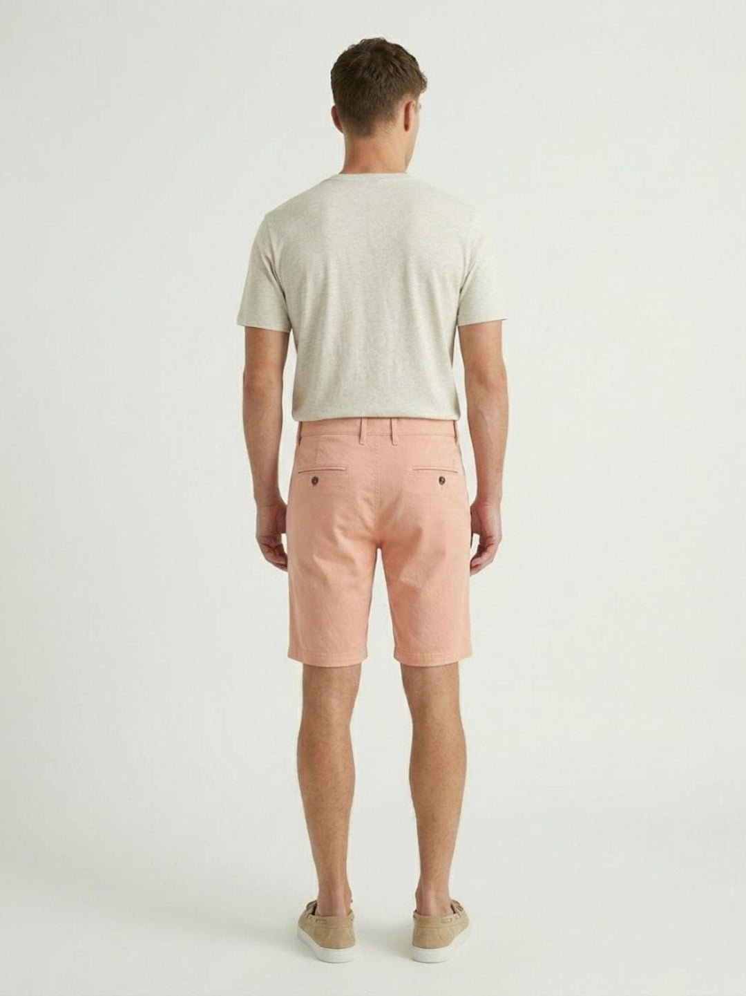 Bermuda in cotone piquet rosa salmone BU26S29BEPA1576PIQUET 676 ANDREA MORANDO 