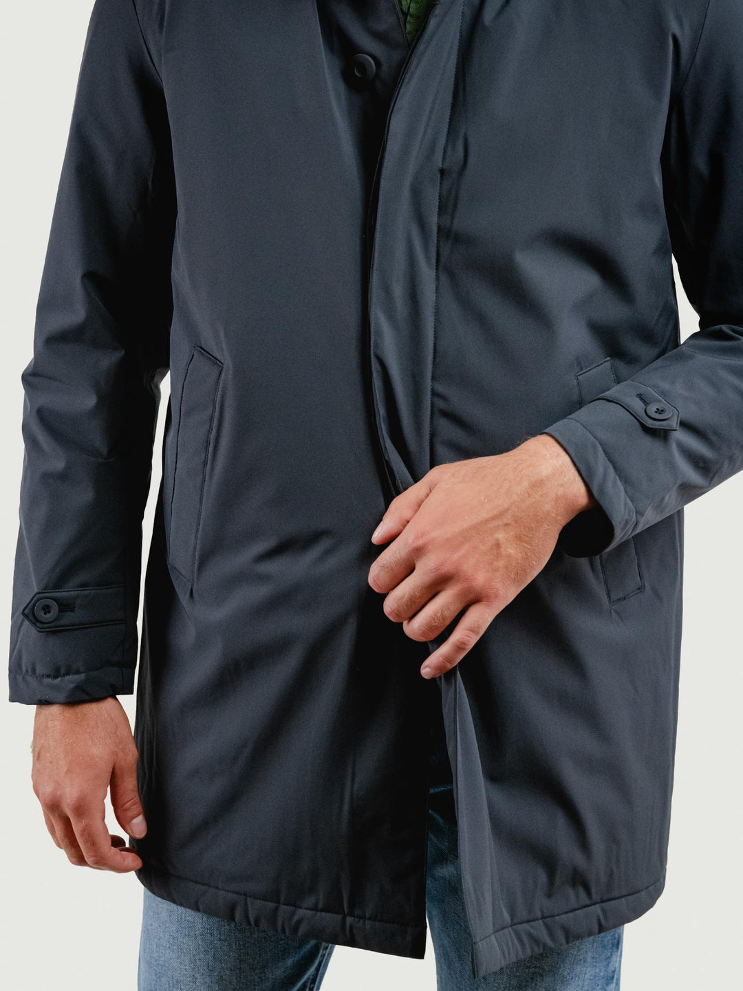 SPOLVERINO 100 GR BLU BU26W01JKCOAT 201 ANDREA MORANDO 