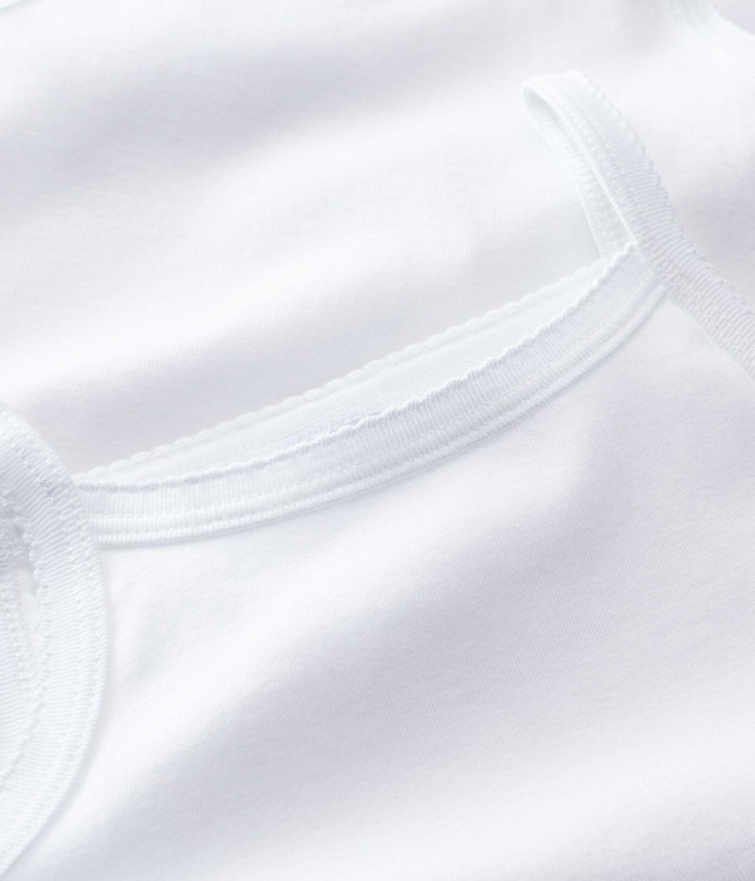 Confezione Da 2 Canottiere Con Spalline Bianche Bambina A01F9 00 PETIT BATEAU 